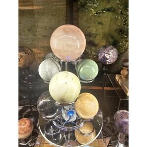 Rose Quartz & Jasper Spheres